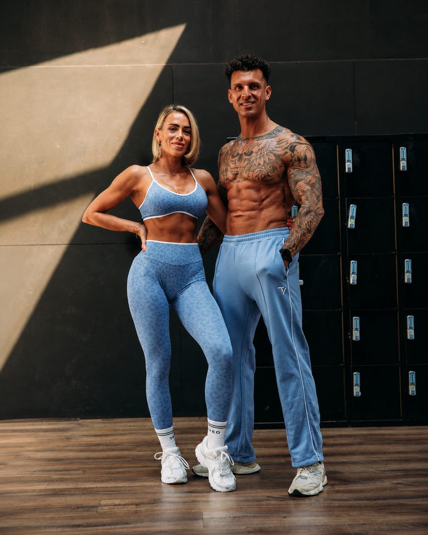 Rik Peels en zijn trainingspartner in de sportschool