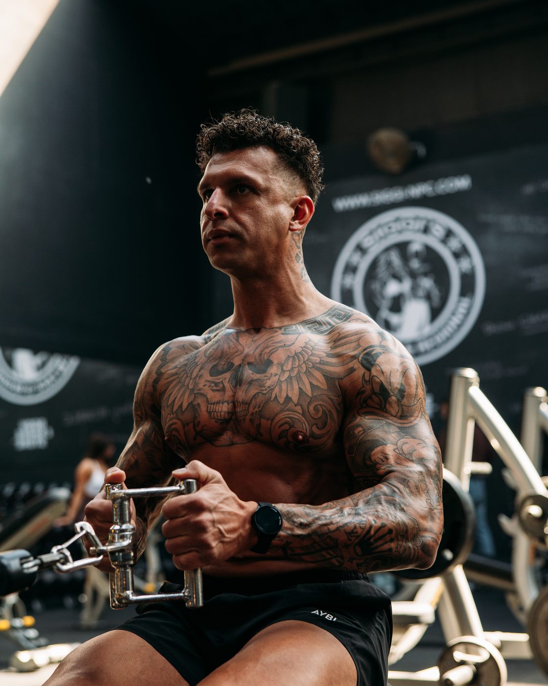 Rik Peels, performance coach, tijdens een set
